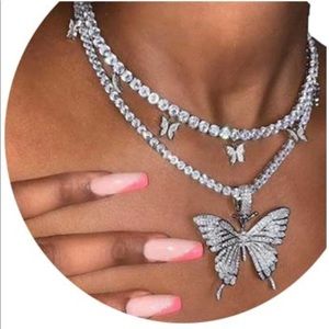 Costume Butterfly Rhinestone Jewelry